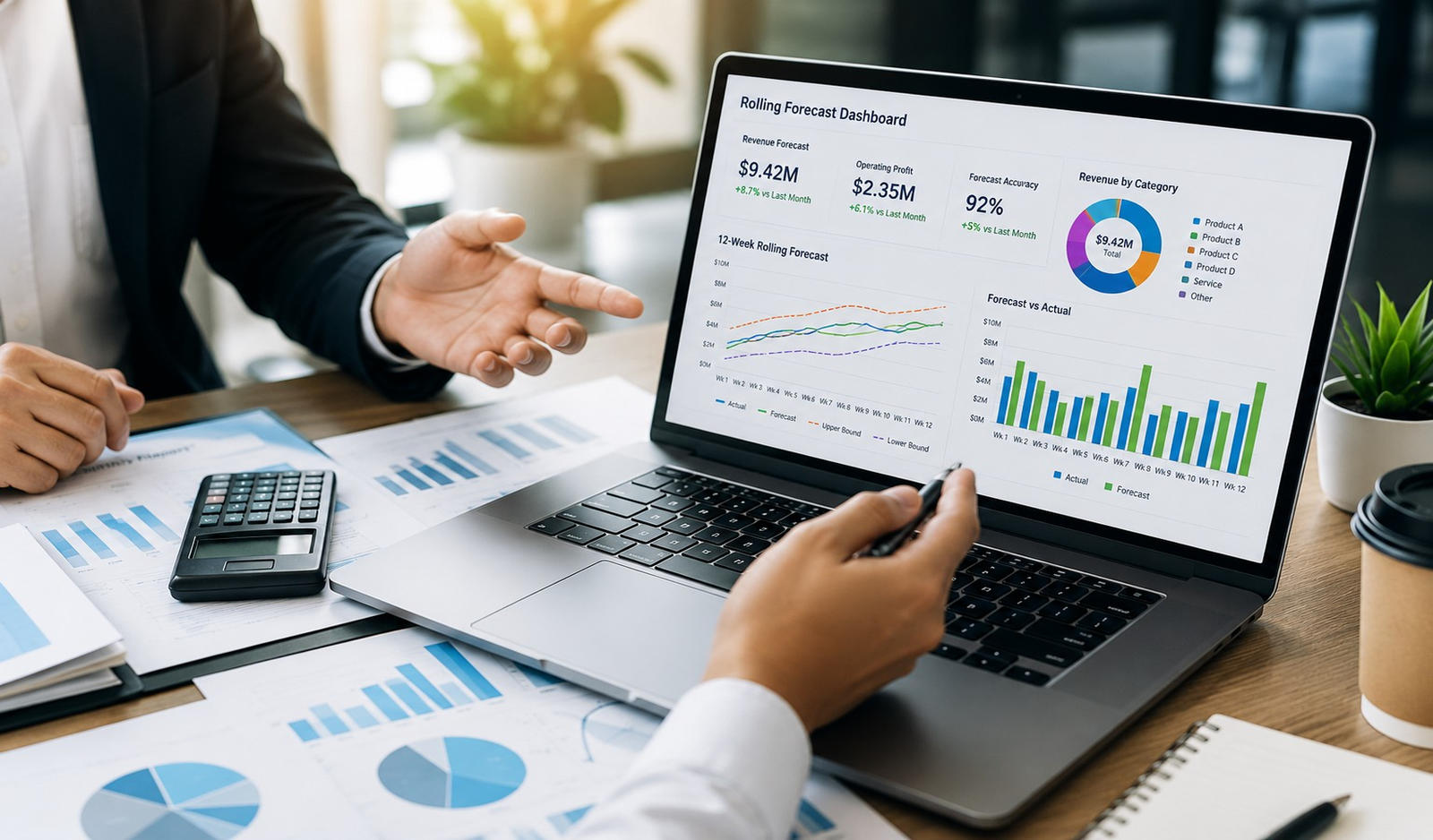 Cost Center Dashboard for spend tracking and cost control.