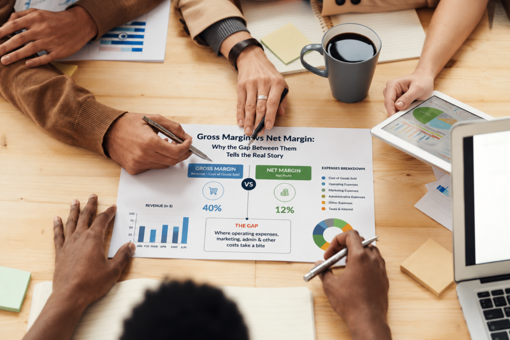 Gross Margin vs Net Margin: Why the Gap Between Them Tells the Real Story