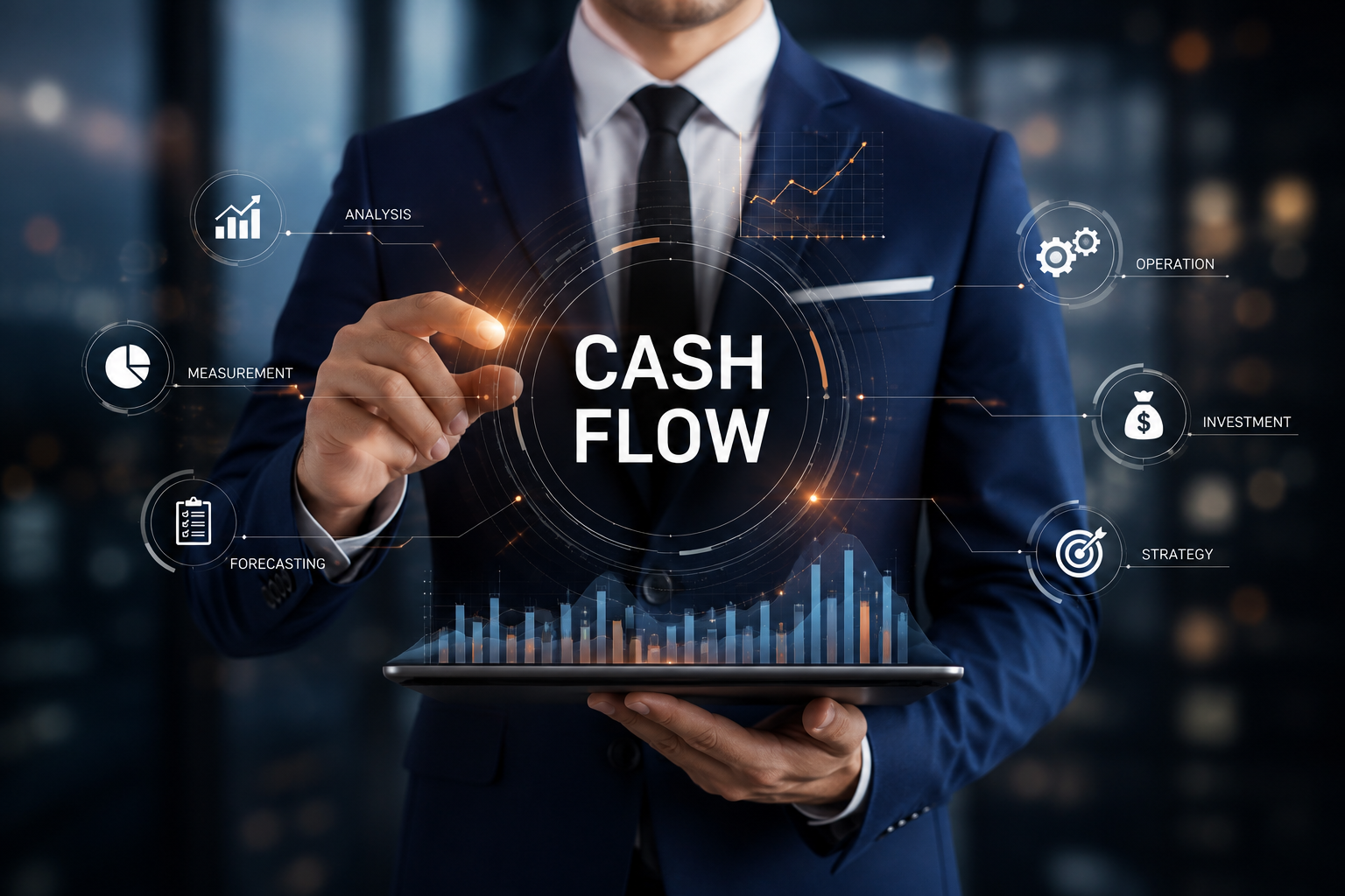Digital cash flow forecasting dashboard for SME financial management